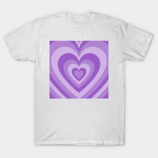 purple retro heart T-Shirt